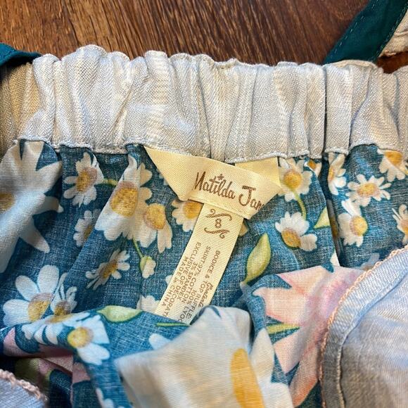 Matilda Jane Green Floral Print Tank Youth Girls Size 8 - Picture 6 of 6